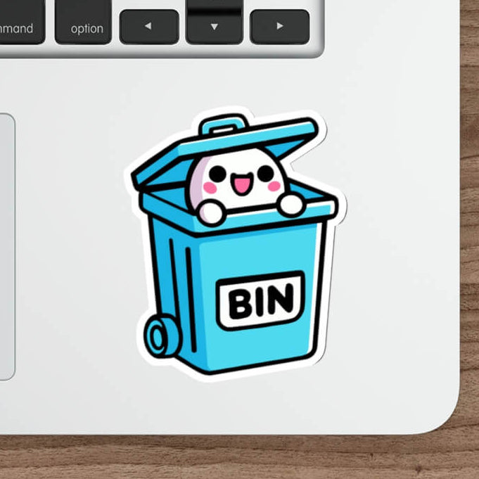 Bin Creature Cartoon Sticker