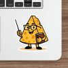 Cartoon Cheese Teacher Sticker