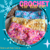 Twisted Crochet Ear Warmer Pattern – Video Tutorial Included: A Starry Winter Night (PDF Download)