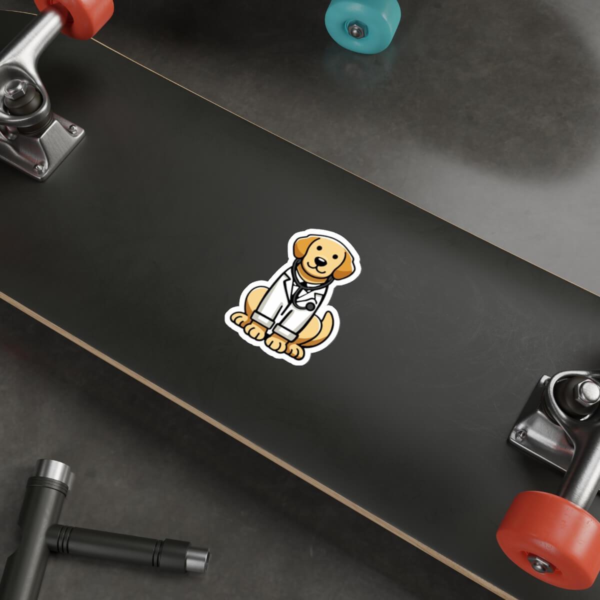 Doctor Dog Vinyl Sticker - Image 2