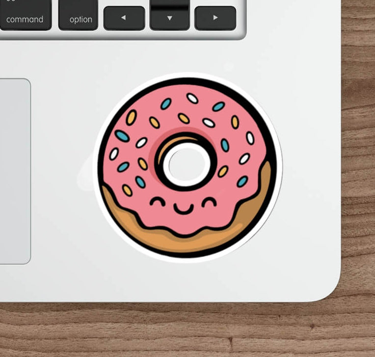 Pink Donut Sticker