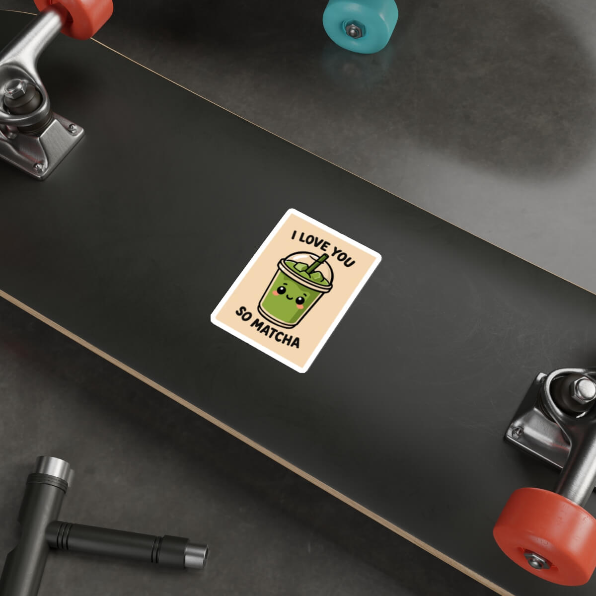 I Love You So Matcha Sticker - Image 2