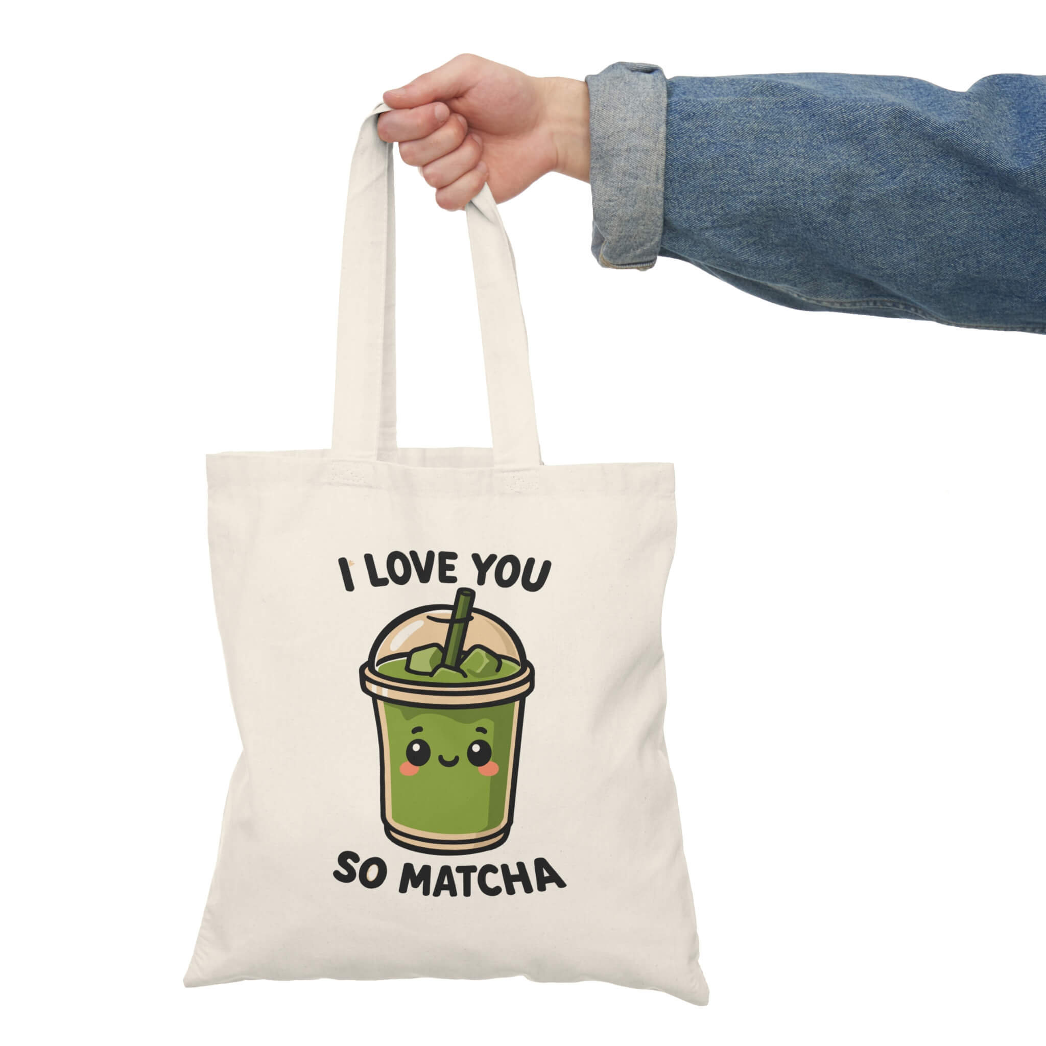 I Love You So Matcha Tote Bag - Image 2