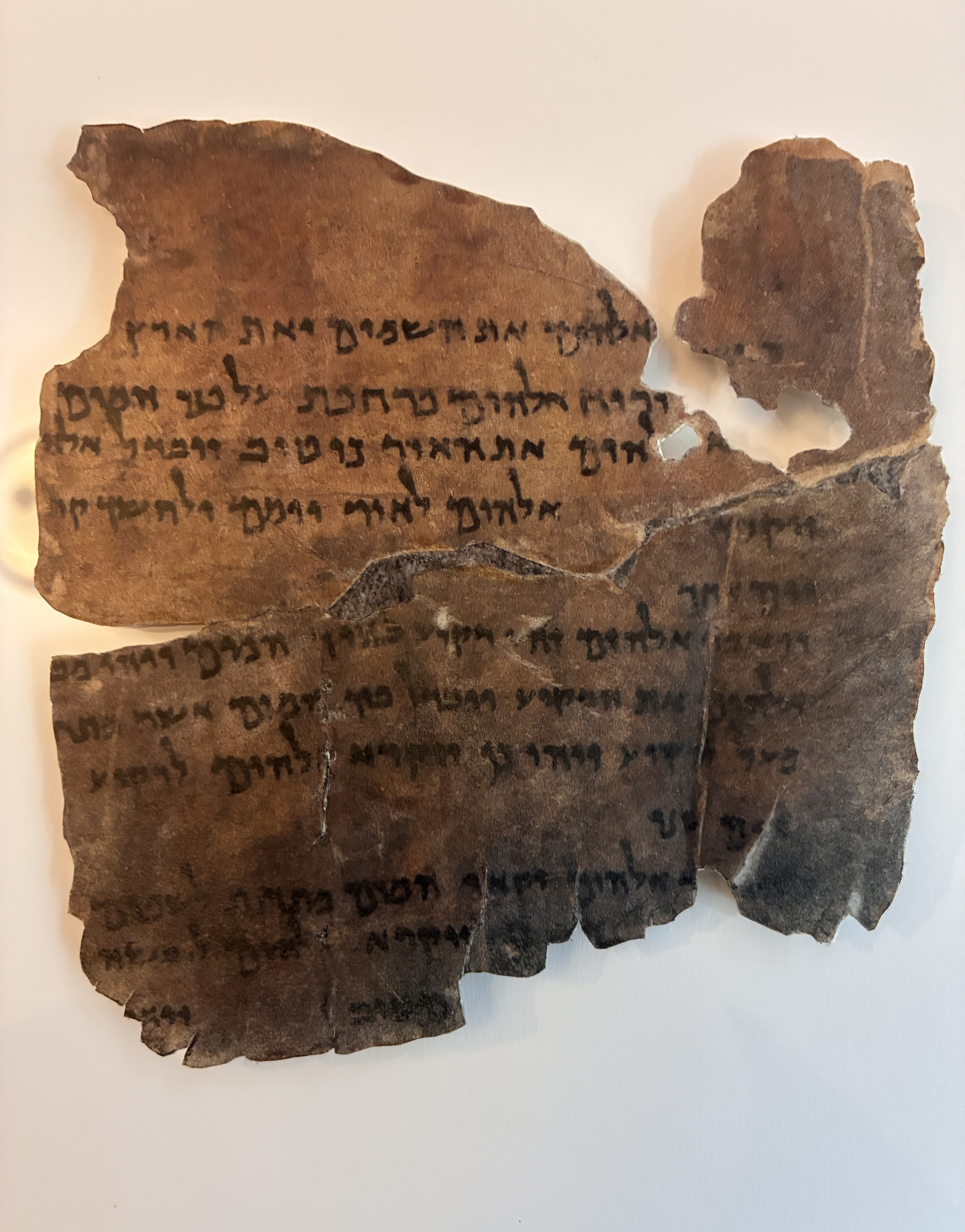 In the Beginning God Created | Genesis 1 Dead Sea Scroll on Authentic Goat Vellum | 4Q7 Manuscript | Master-crafted Replica - Image 6