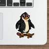Cool Penguin on Skateboard Sticker