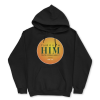 Black Hoodie with round sun emblem