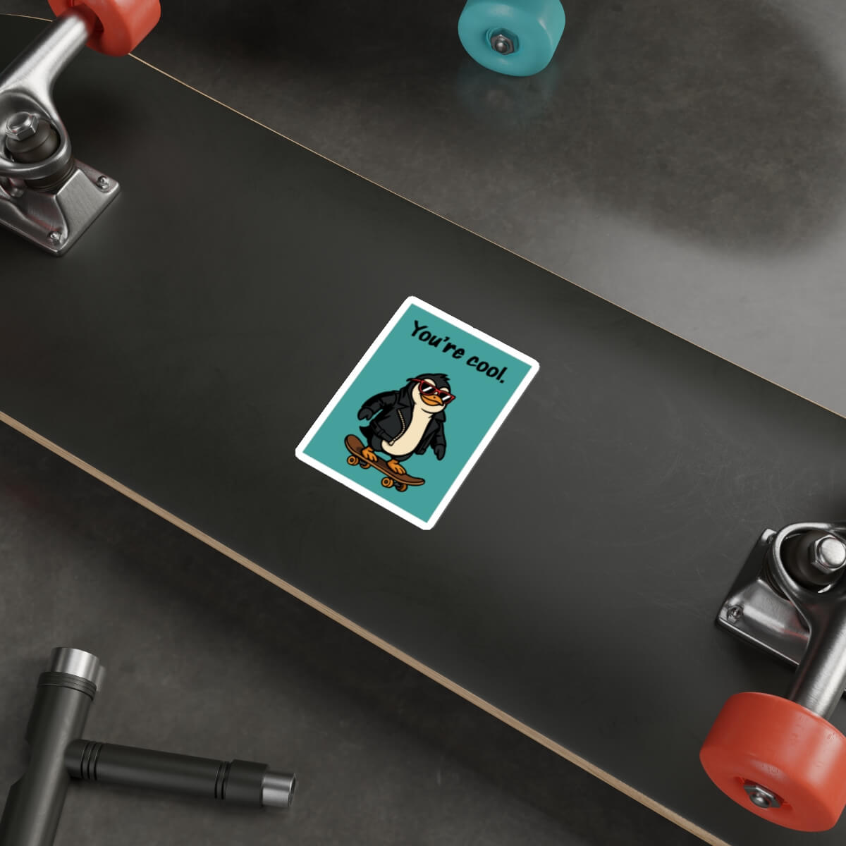 You’re Cool Penguin Sticker - Image 2