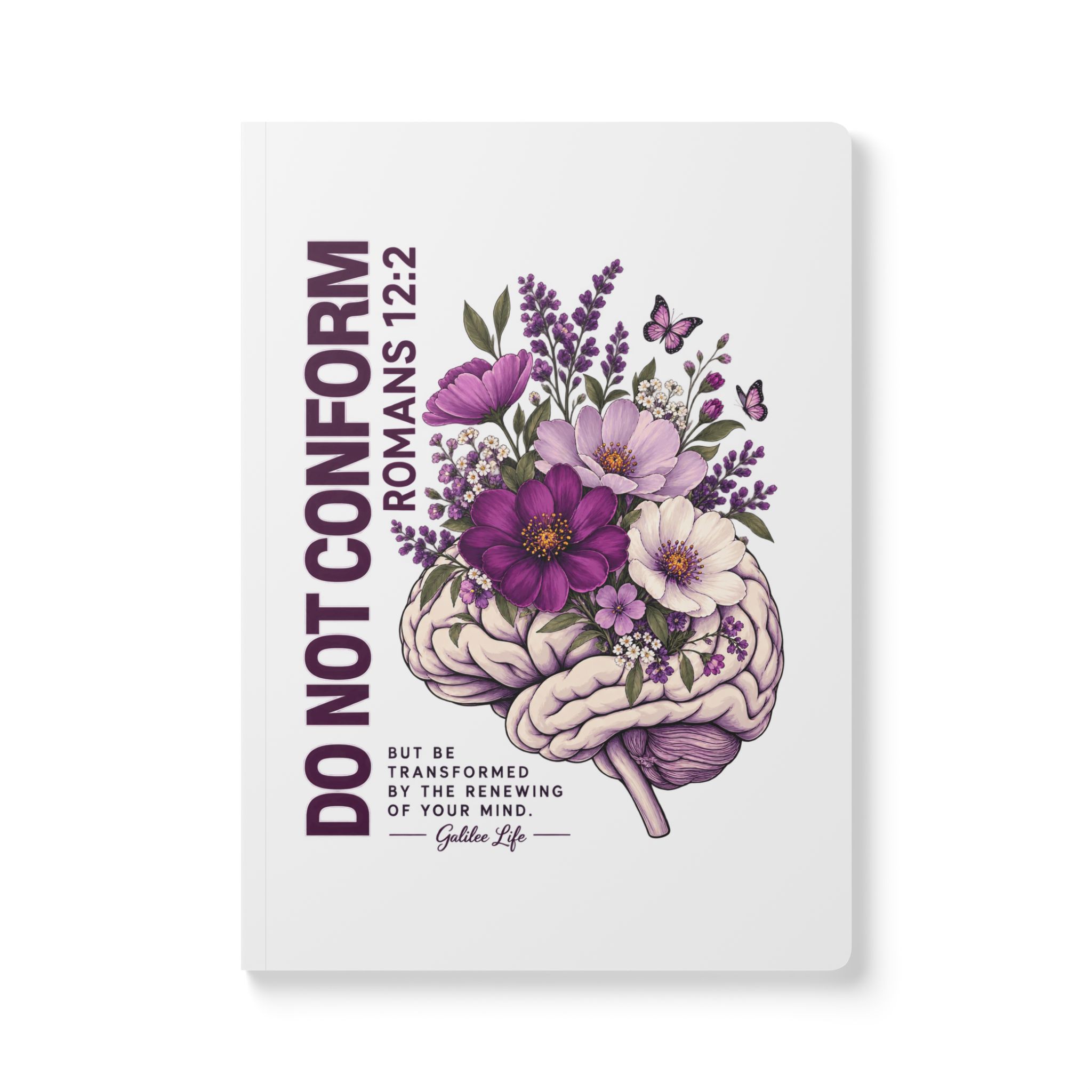 Personalized Renew Your Mind Christian Softcover Journal | Romans 12:2 Faith & Encouragement Journal with Inspirational Inside Prints - Image 9