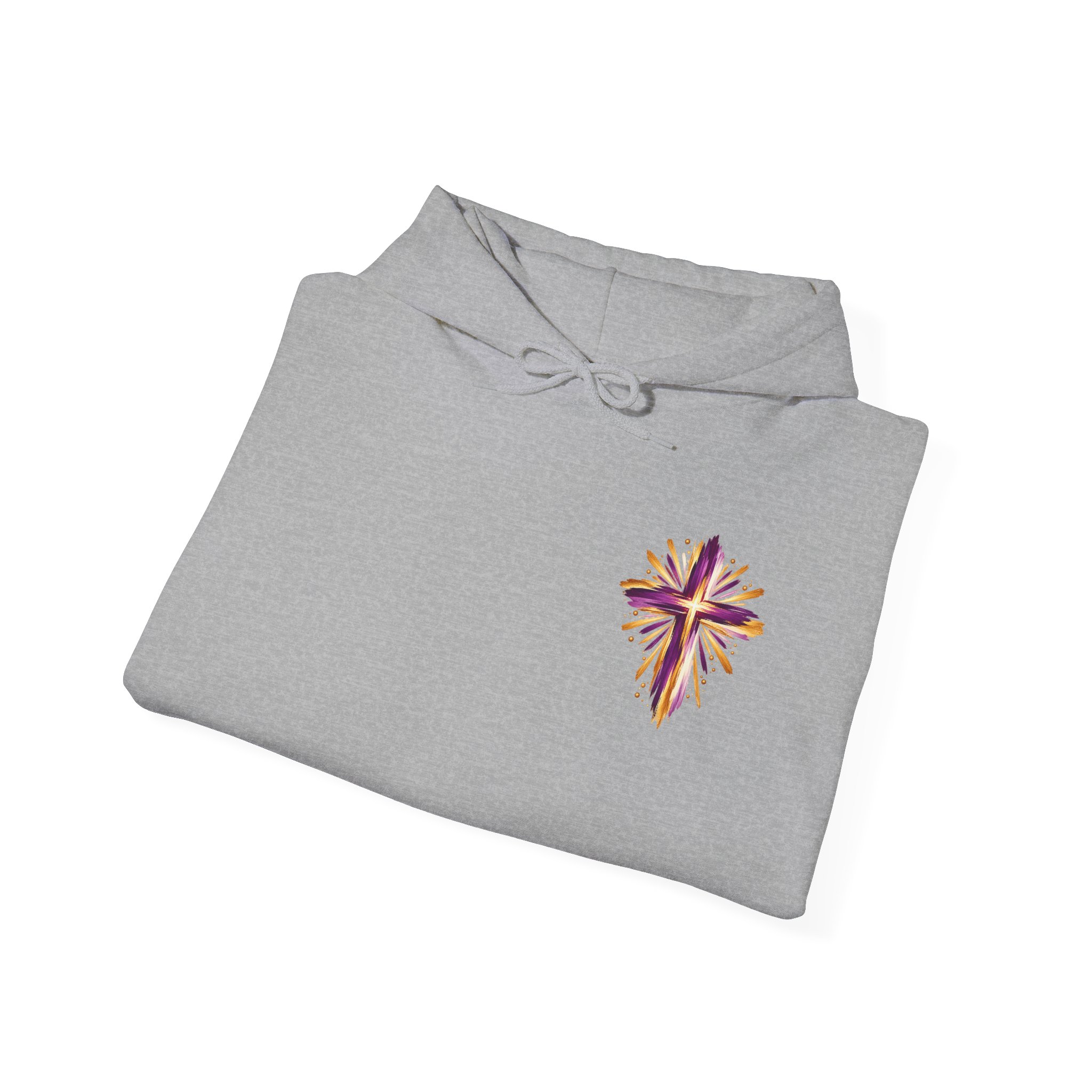 Personalized Need Prayer? Tap My Shoulder Christian Unisex Heavy Blend™ Hooded Sweatshirt | Matthew 18:20 - Image 20