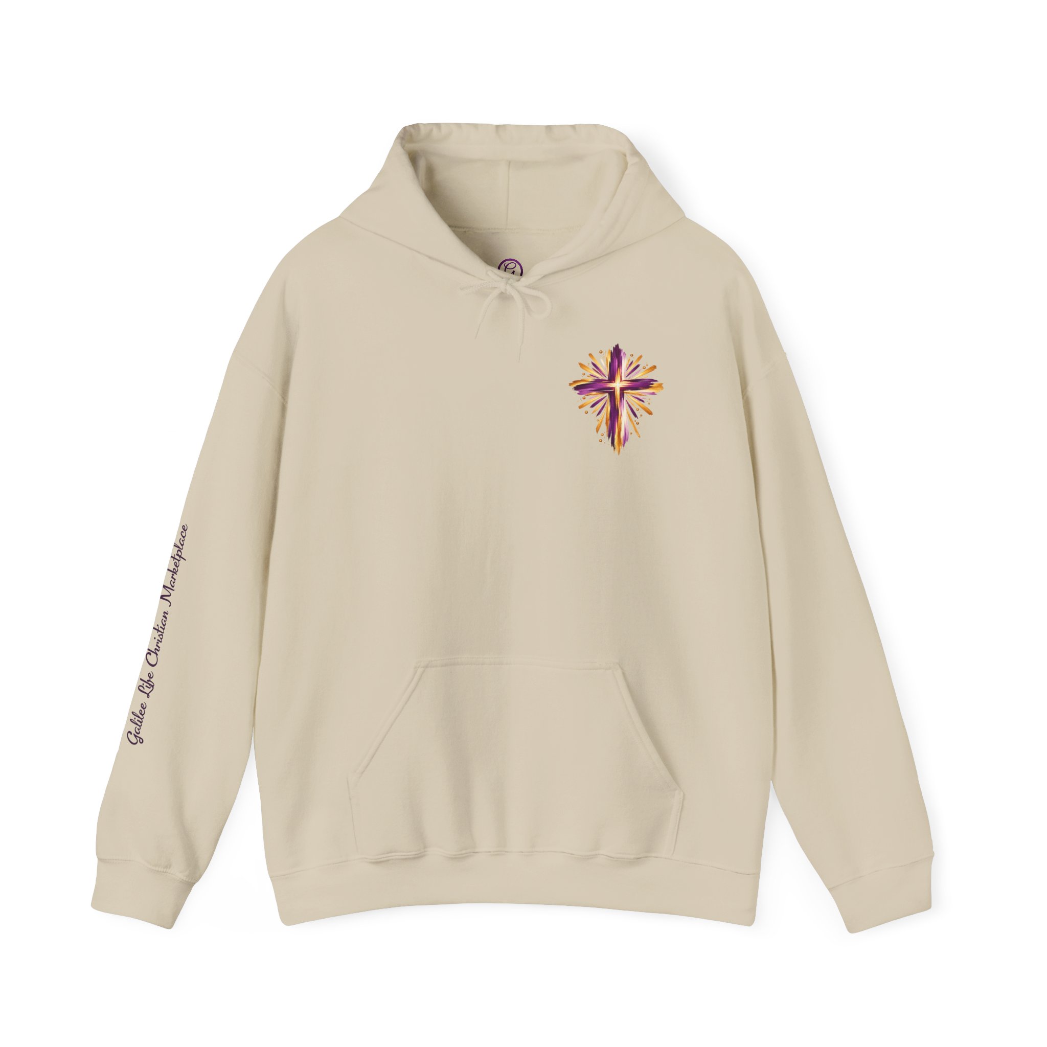 Personalized Need Prayer? Tap My Shoulder Christian Unisex Heavy Blend™ Hooded Sweatshirt | Matthew 18:20 - Image 13