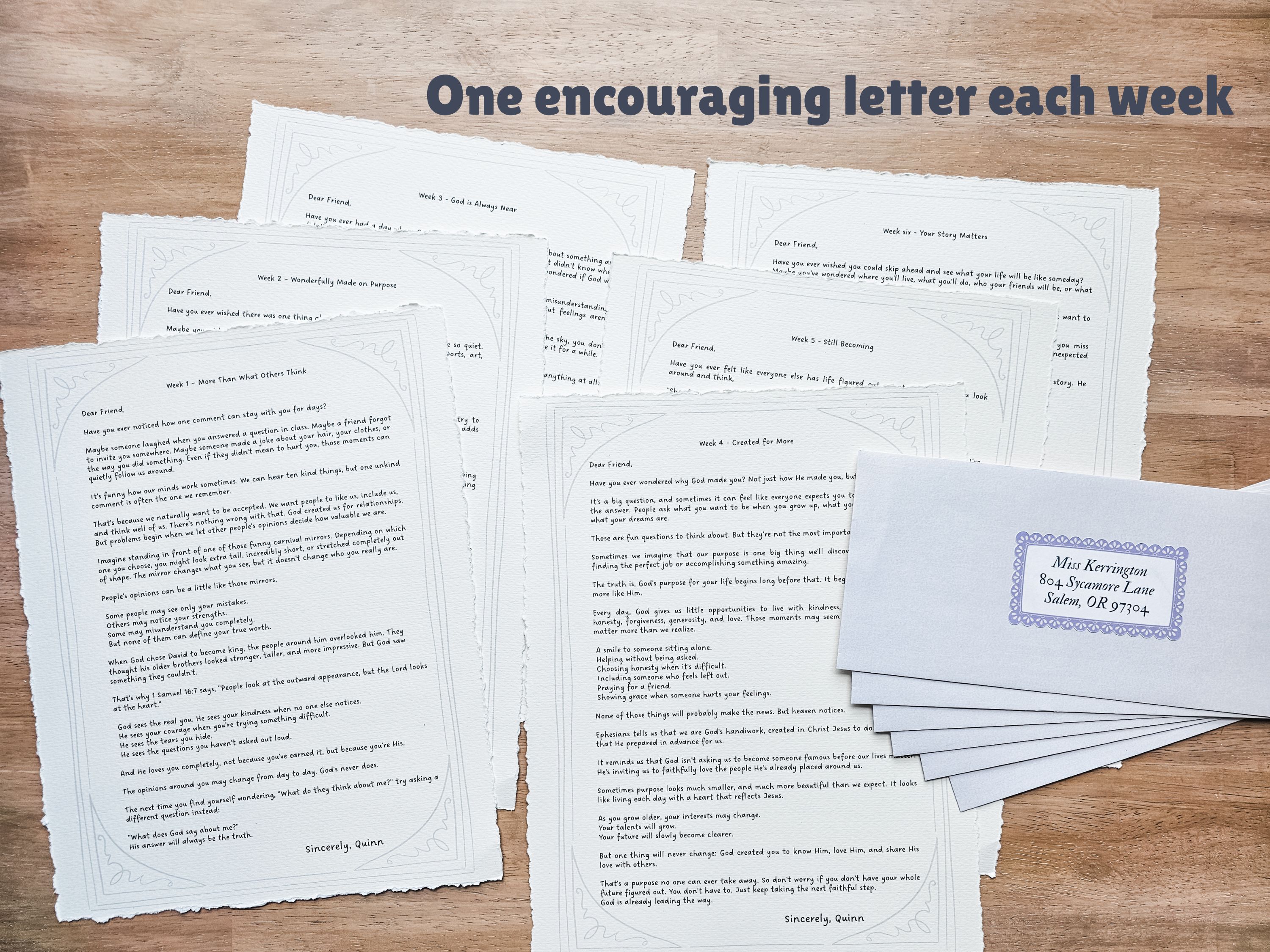 Identity in Christ Devotional Letters for Girls | 7-Week Christian Happy Mail Series - Image 4