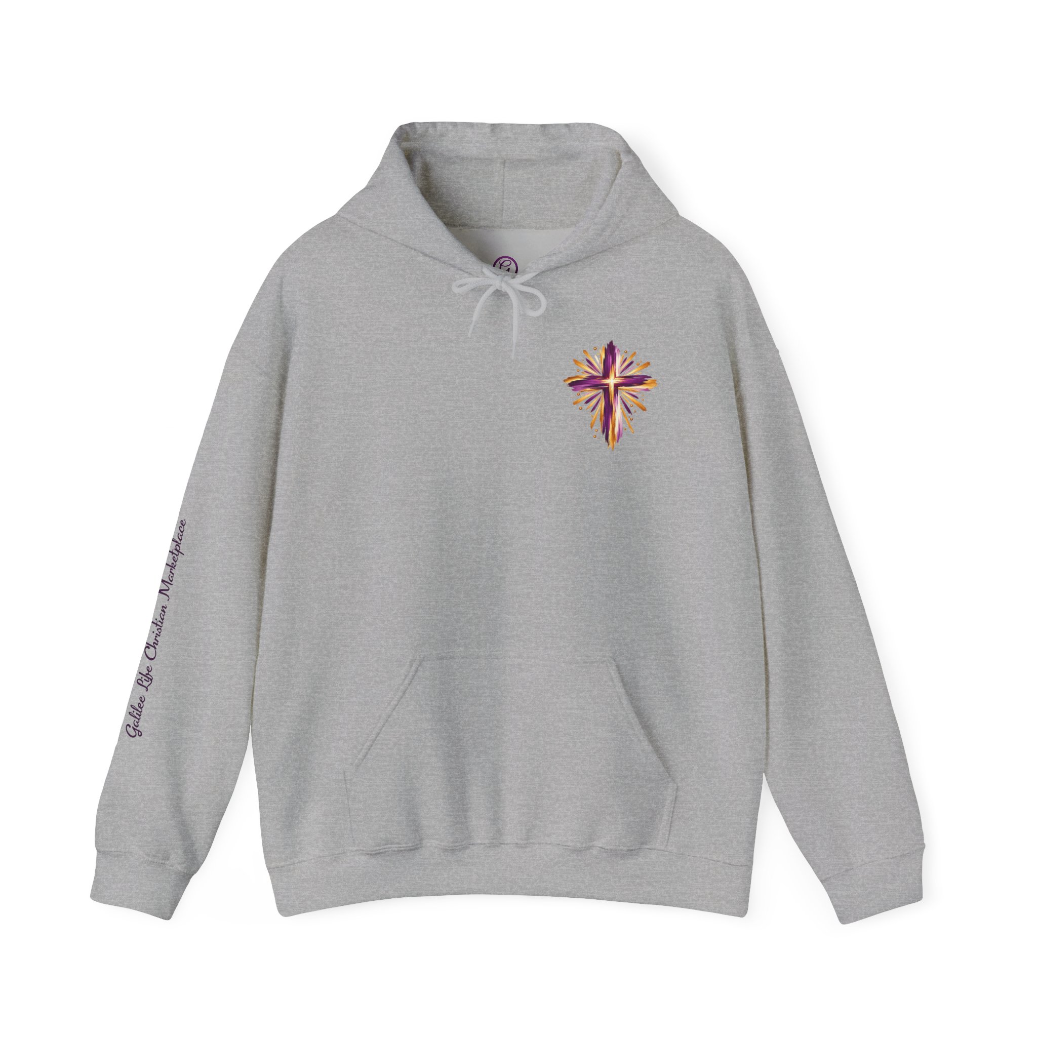 Personalized Need Prayer? Tap My Shoulder Christian Unisex Heavy Blend™ Hooded Sweatshirt | Matthew 18:20 - Image 17