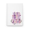 Personalized - Just a Girl Who Loves Jesus Hardcover Journal – Matte Lined Christian Journal