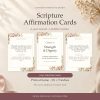 Godly Woman Gift KJV Bible Verse Scripture Affirmation Cards - Prayer Card Deck, 25 Printable Devotional Cards for Christian Women
