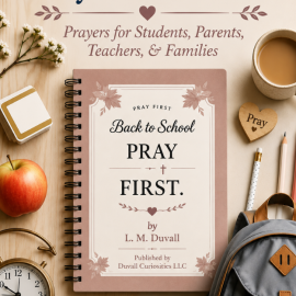 Back-to-School Prayer Collection cover featuring printable Christian prayers for the new school year.