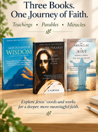 Family Faith Bundle with three Christian books exploring Jesus’ teachings, parables, and miracles by L. M. Duvall