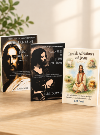 Parables of Jesus three-book bundle for adults, teens, and children by L. M. Duvall.