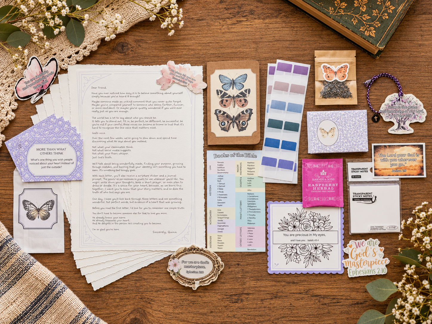 Identity in Christ Devotional Letters for Girls | 7-Week Christian Happy Mail Series
