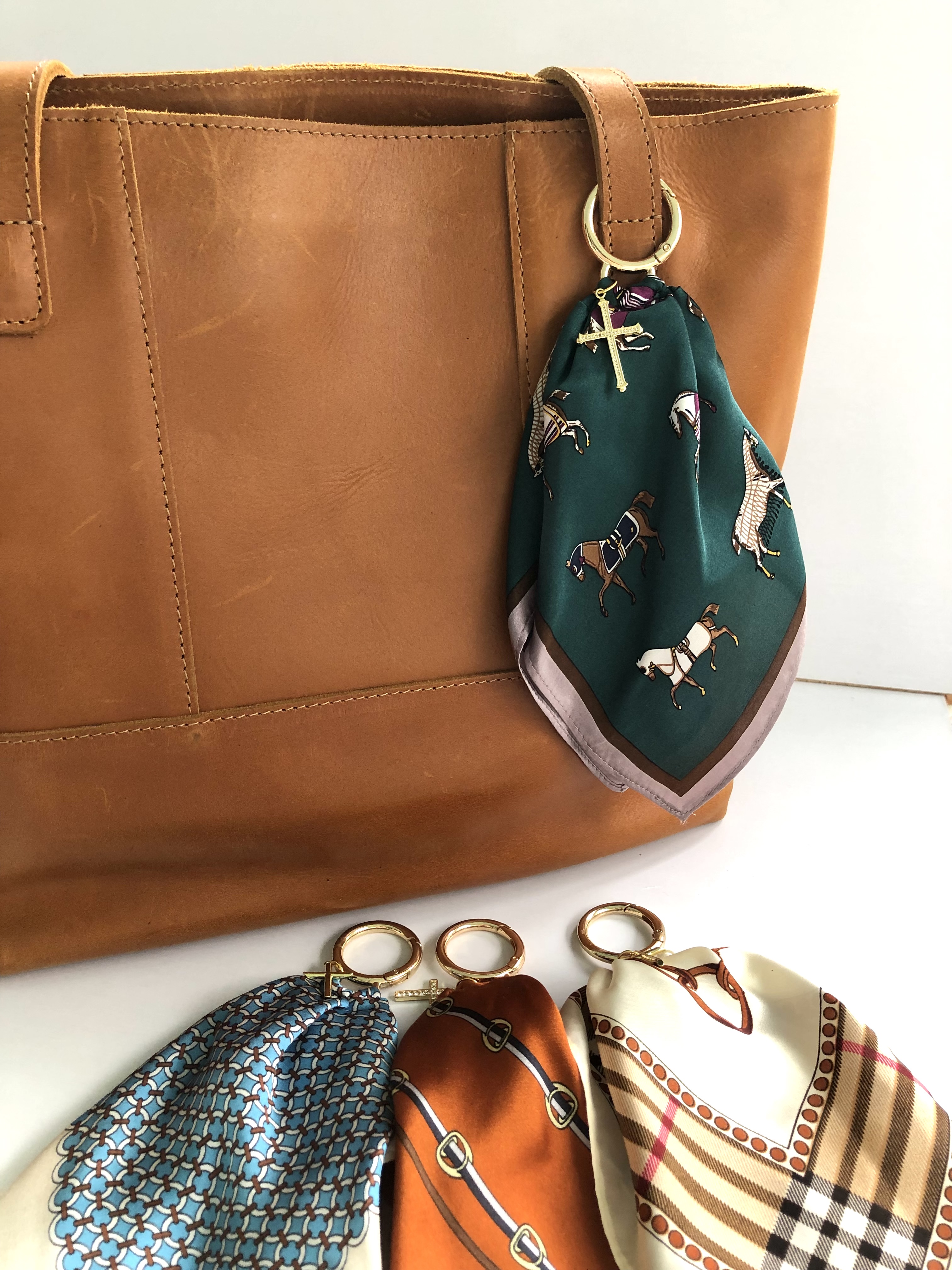 Scarf Bag Charm Clip