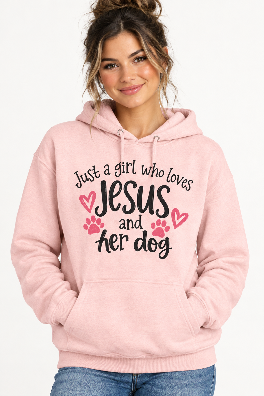 Just a girl who loves Jesus and her dog Hoodie