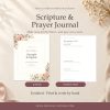 Godly Woman Gift Printable Devotional Journal - Scripture Journal, Prayer Journal, Bible Study Gift for Christian Women