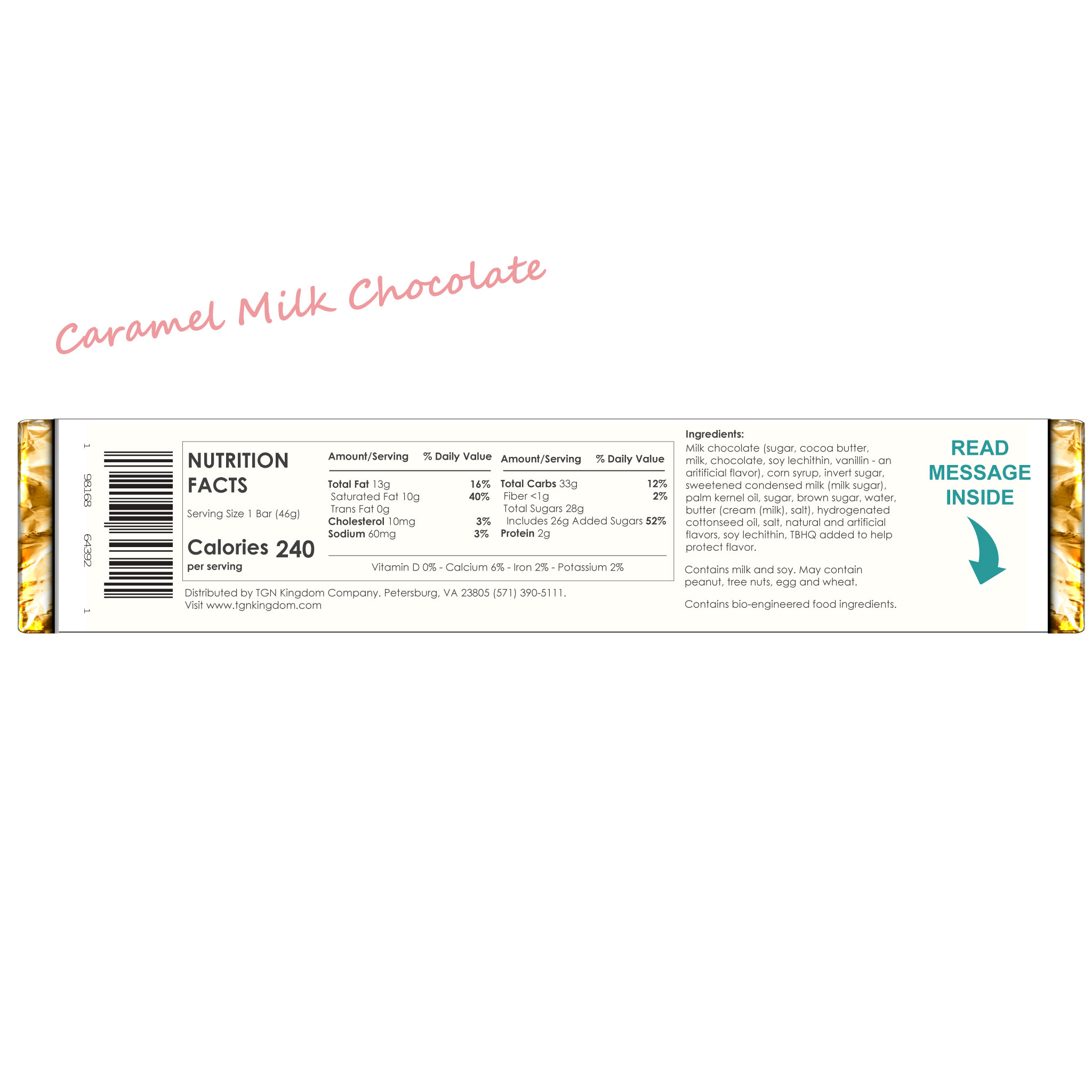 12x Kingdom Gospel Chocolate Bars (Dark, Milk, Peanut Butter, Caramel) - Image 6
