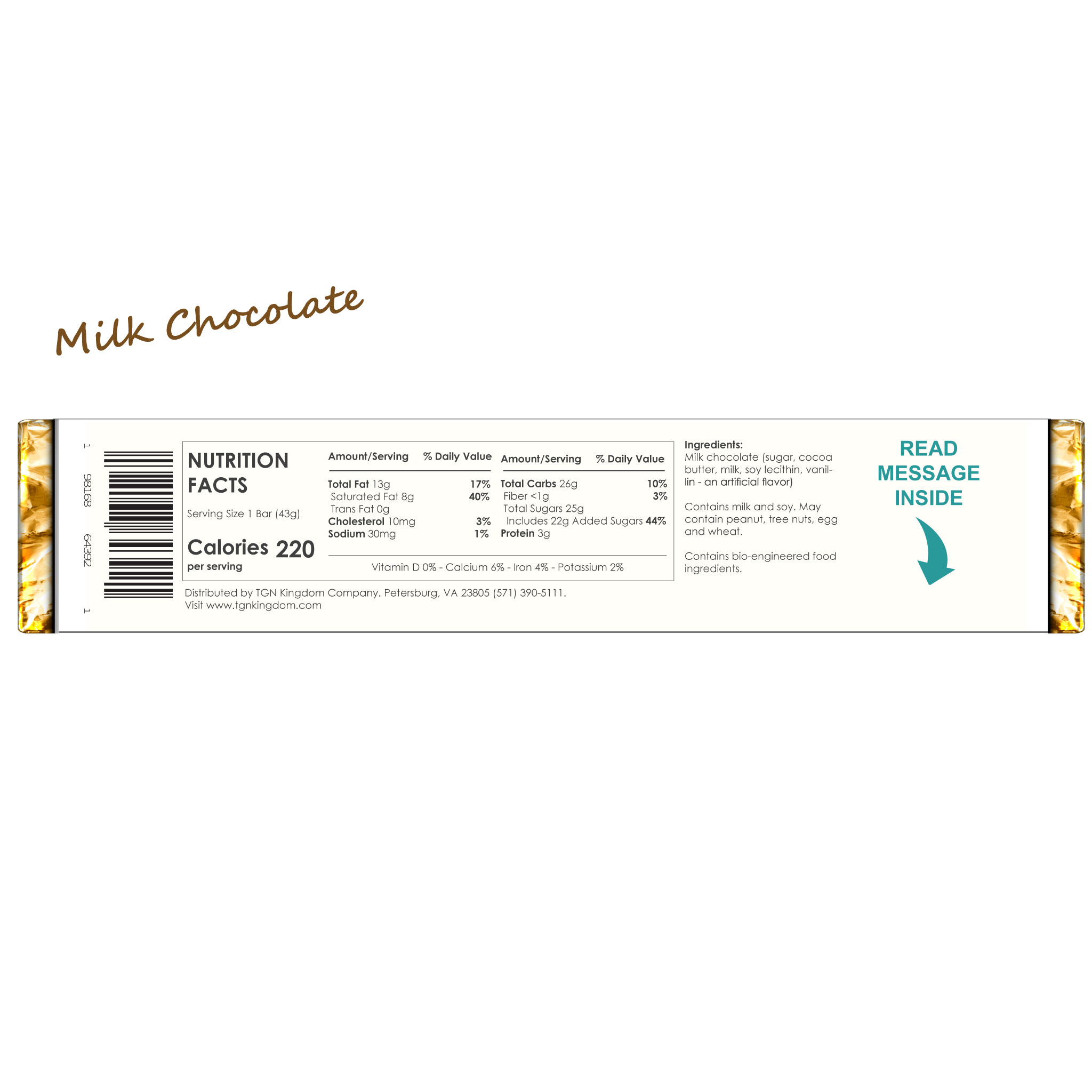 12x Kingdom Gospel Chocolate Bars (Dark, Milk, Peanut Butter, Caramel) - Image 8