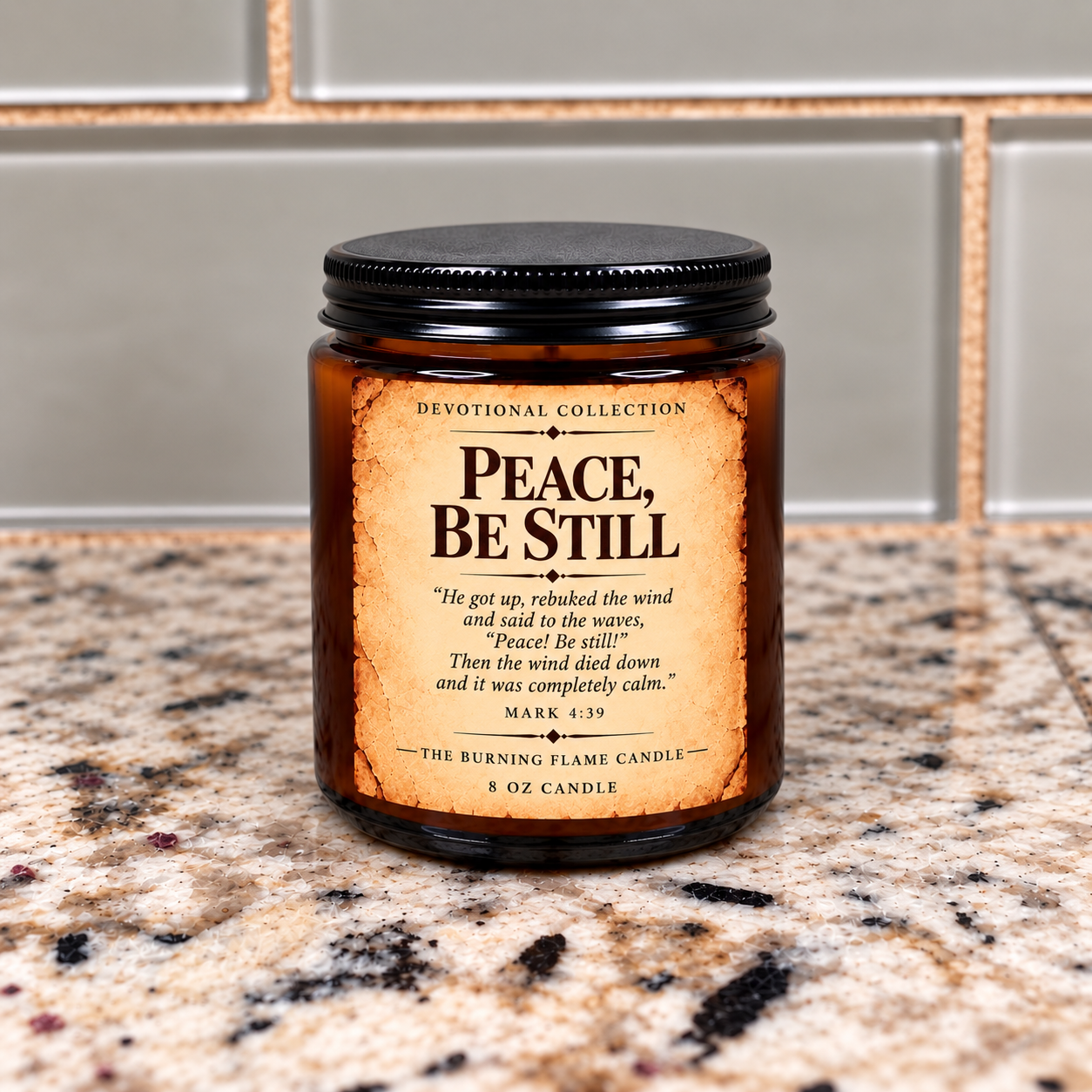 Peace, Be Still | 8 oz Candle - Image 2